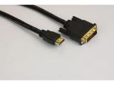  кабели: VCom Cable DVI 24+1 Dual Link M / HDMI M - CG481G-1.8m