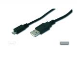  кабели: Assmann Cable USB2 A/micro B M/M 1.80m black