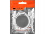 Canyon Micro USB cable 1m White CNE-USBM1W снимка №2