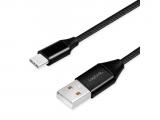  кабели: LogiLink Cable USB-A to USB-C 0,3m black