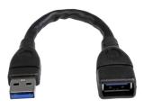 удължители кабели: StarTech USB 3.0 Extension Adapter Cable - M/F - 15 cm