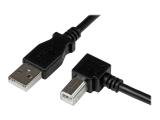  кабели: StarTech USB-A to Right Angled USB-B Printer Cable - 2 m