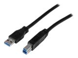  кабели: StarTech Certified SuperSpeed USB 3.0 USB-A to USB-B Cable - 2 m