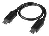  кабели: StarTech Micro USB to Micro USB Cable, Black, 20cm 