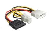 DeLock Molex to SATA + P4 Power cable 15 cm, DELOCK-60127 кабели захранващи Molex / SATA Цена и описание.