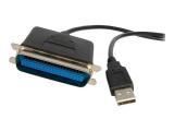  кабели: StarTech USB-A to Parallel Port Adapter - USB 2.0 - M/M - 1.8 m