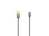 Описание и цена на HAMA Cable Elite USB-A plug - Lightning USB, 0.75 m, metal, Anthracite
