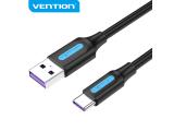 Vention Cable USB 3.1 Type-C / USB 2.0 AM - 1.5M Black 5A Fast Charge кабели USB кабели USB-A / USB-C Цена и описание.