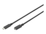 удължители кабели: Digitus USB-C extension cable - 1.5 m, AK-300210-015-S