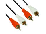 кабели: VCom RCA 2x to RCA 2x Audio Cable 1.8 m, CV022-1.8m