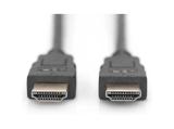 Digitus HDMI Cable HDMI-A plug 5m Black High Speed HDMI with Ethernet, Audio Return Channel, Flexible снимка №2