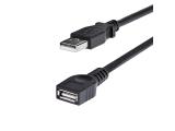  кабели: StarTech 1,8m Black USB 2.0 Extension Cable A to A - M/F, USBEXTAA6BK