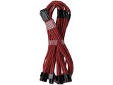  кабели: CABLEMOD E-Series Pro ModMesh Sleeved 12VHPWR PCI-e Cable Blood Red 60 cm