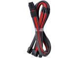  кабели: CABLEMOD E-Series Pro ModMesh Sleeved 12VHPWR PCI-e Cable Carbon / Red 60 cm
