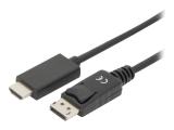 Digitus DisplayPort to HDMI Cable 2m, AK-340303-020-S кабели видео DisplayPort / HDMI Цена и описание.