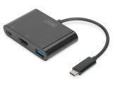 Digitus USB-C to USB-A/USB-C/HDMI Multiport Video Adapter, DA-70855 адаптери видео USB-A / USB-C / HDMI Цена и описание.
