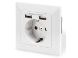 Описание и цена на Digitus Safety socket for flush mounting with 2 USB ports