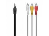  кабели: HAMA 3x RCA to 3.5mm jack audio cable 1.5m, HAMA-305016