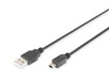Описание и цена на Digitus USB 2.0 Type-A to Mini USB-B Cable 3m, DB-300130-030-S