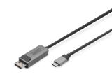  кабели: Digitus USB-C to DisplayPort Bi-directional Adapter Cable 1m