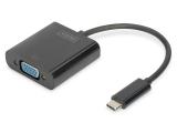  адаптери: Digitus USB-C to VGA Video Adapter, DA-70853
