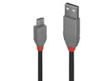 Lindy USB 2.0 Type A to Micro USB-B Cable 0.5m, Anthra Line кабели USB кабели USB-A / micro USB-B Цена и описание.