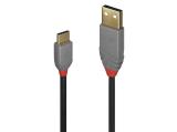  кабели: Lindy USB 2.0 Type A to C Cable 3m, Anthra Line