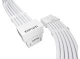 за PSU кабели: 1stPlayer Custom Sleeved PCIe 5.0 12VHPWR M/M Modding Cable, White