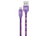  кабели: TELLUR Graffiti USB-A to Lightning Cable 1m, Purple