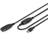удължители кабели: Digitus Active USB 3.0 extension cable 20 m DA-73107