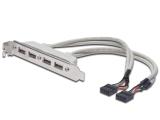 Описание и цена на Digitus USB Slot Bracket Cable AK-300304-002-E