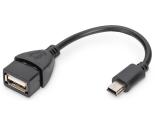 Digitus USB-A to Mini USB-B OTG Adapter AK-300310-002-S адаптери USB USB-A / mini USB-B Цена и описание.
