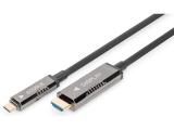  кабели: Digitus USB-C to HDMI AOC Adapter Cable 10m AK-330150-100-S