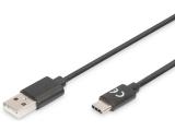 Digitus USB-A to USB-C Cable 1.8m AK-300136-018-S кабели USB кабели USB-A / USB-C Цена и описание.