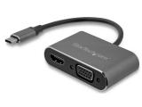 StarTech USB-C to VGA and HDMI Adapter CDP2HDVGA адаптери видео USB-C / HDMI / VGA Цена и описание.