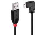  кабели: Lindy Angled USB-A to Micro USB-B Cable 1m 31976