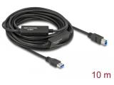  кабели: DeLock USB-A to USB-B Cable 10m 85380