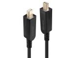  кабели: Lindy Fibre Optic Hybrid Mini DisplayPort 1.4 Cable 20m