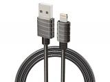 iWALK Кабел за зареждане METALLIC charge&Sync cabel - сив CST016i-GR кабели за Apple  Цена и описание.
