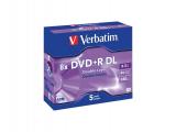 Verbatim DVD+R Double Layer Matt Silver 8x  8,5GB 5pcs DVD+R Цена и описание.