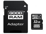 Промоция на преносима (флаш) памет GOODRAM MicroSD class 10 UHS I + adapter 32GB Memory Card microSDHC Цена и описание.