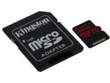 Промоция на преносима (флаш) памет Kingston Canvas React Class 10 UHS-I U3 SDCR/256GB 256GB Memory Card microSDXC Цена и описание.