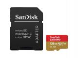 SanDisk Extreme microSDXC Class 10 UHS-I U3 + SD Adapter 128GB Memory Card microSDXC Цена и описание.