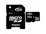 Team Group Micro SDHC Class 4 CARD + Adapter 16GB Memory Card microSDHC Цена и описание.