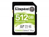 Описание и цена на Memory Card Kingston 512GB Canvas Select Plus SD Card Class10 UHS-I SDS2/512GB