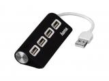 Hama 12177 USB 2.0, 1:4, Black  USB Hub USB 2.0 Цена и описание.