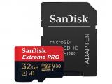 Описание и цена на Memory Card SanDisk 32GB Extreme Pro microSDHC Class 10 UHS-I U3 + SD Adapter