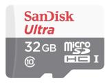 Описание и цена на Memory Card SanDisk 32GB Ultra microSDHC UHS-I Class 10 + Adapter