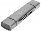 Флашка ( флаш памет ) Digitus Dual Card Reader Hub USB-C / USB 3.0, OTG