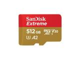 Описание и цена на Memory Card SanDisk 512GB Extreme microSDXC Class 10 U3, V30 130 MB/s
